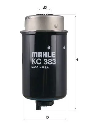 Handler.Part Fuel filter MAHLE KC383 1