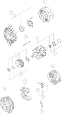 Handler.Part Alternator MAHLE MG344 1