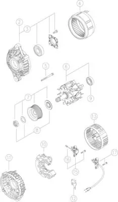 Handler.Part Alternator MAHLE MG35 1