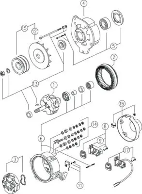 Handler.Part Alternator MAHLE MG311 1