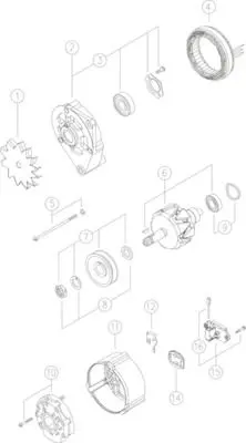 Handler.Part Alternator MAHLE MG438 3