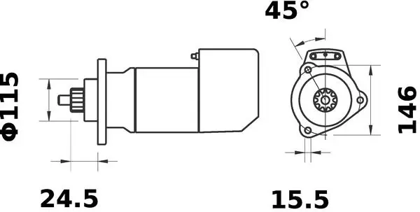 Handler.Part Starter MAHLE MS562 2