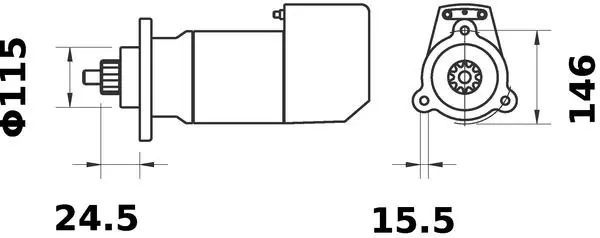 Handler.Part Starter MAHLE MS456 2