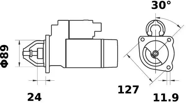 Handler.Part Starter MAHLE MS394 2