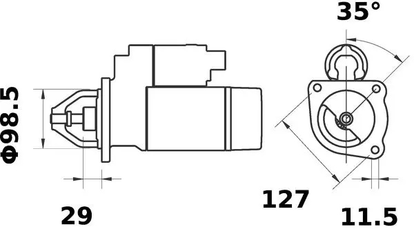 Handler.Part Starter MAHLE MS349 2