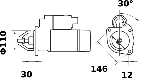 Handler.Part Starter MAHLE MS278 2