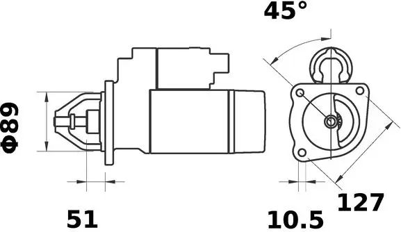 Handler.Part Starter MAHLE MS265 2