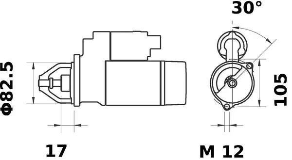 Handler.Part Starter MAHLE MS82 1