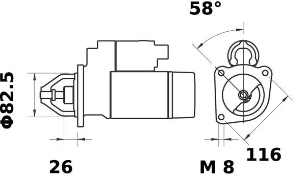 Handler.Part Starter MAHLE MS11 1