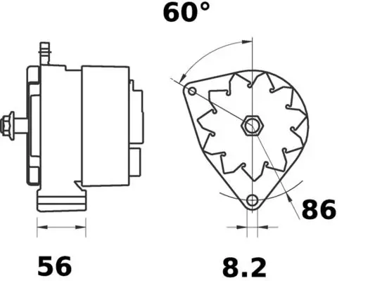 Handler.Part Alternator MAHLE MG626 2