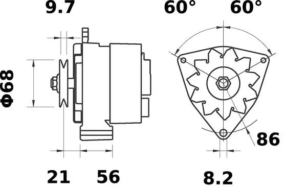 Handler.Part Alternator MAHLE MG627 2