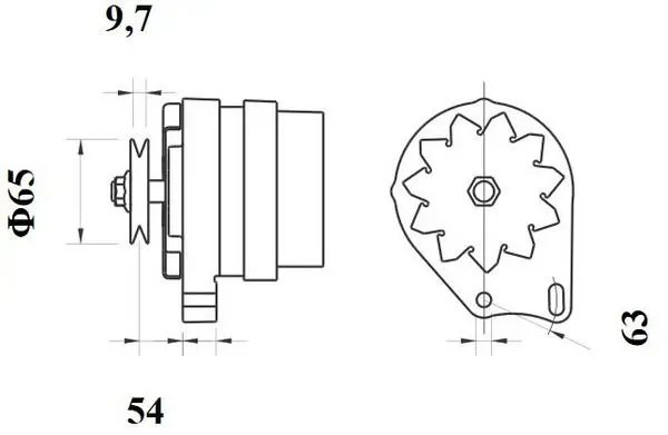 Handler.Part Alternator MAHLE MG608 2