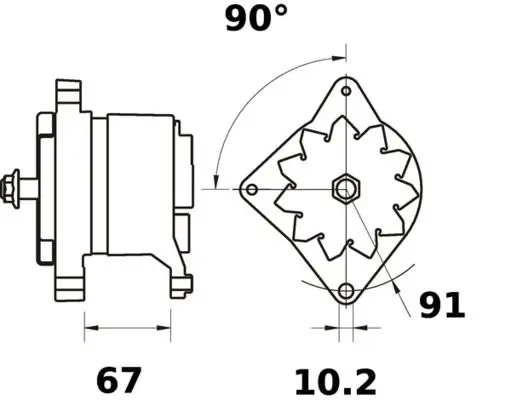 Handler.Part Alternator MAHLE MG523 2