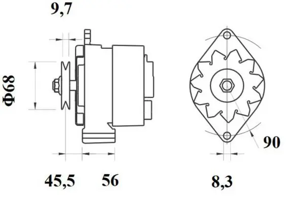 Handler.Part Alternator MAHLE MG461 2