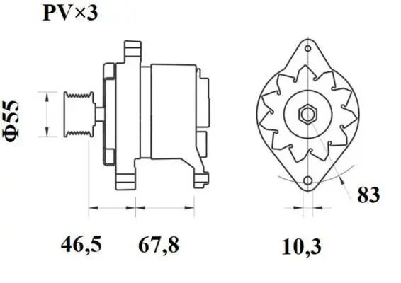 Handler.Part Alternator MAHLE MG406 2