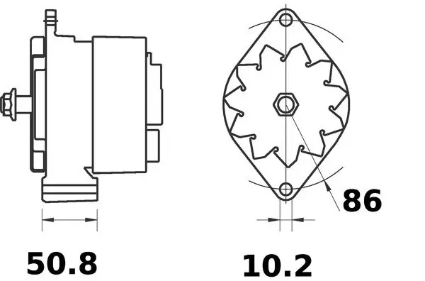 Handler.Part Alternator MAHLE MG279 2