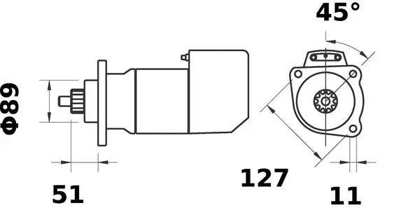 Handler.Part Starter MAHLE MS573 2