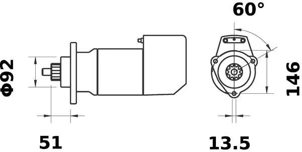 Handler.Part Starter MAHLE MS568 2