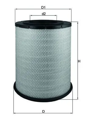 Handler.Part Air filter MAHLE LX1587 1