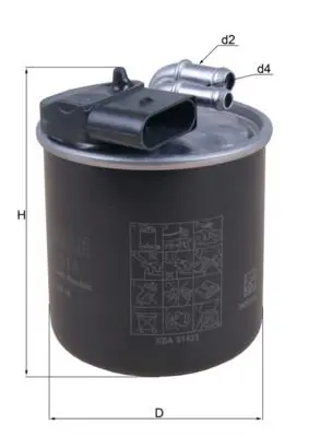 Handler.Part Fuel filter MAHLE KL914 1