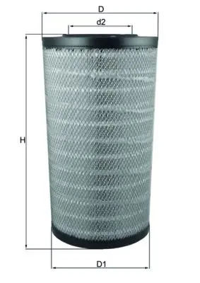 Handler.Part Air filter MAHLE LX3753 1