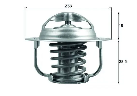 Handler.Part Thermostat, coolant MAHLE TX20186D 1