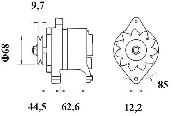 Handler.Part Alternator MAHLE MG43 2