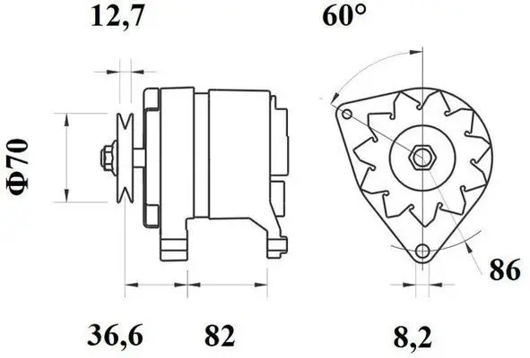 Handler.Part Alternator MAHLE MG348 2