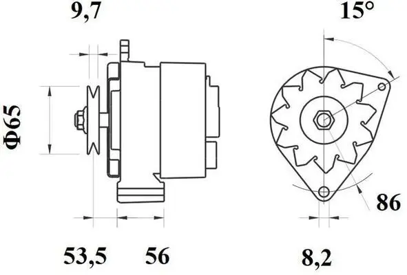 Handler.Part Alternator MAHLE MG376 2