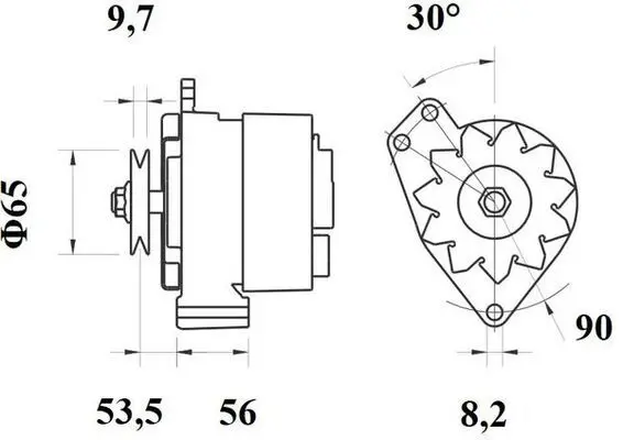 Handler.Part Alternator MAHLE MG533 2