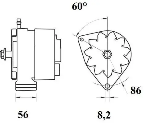 Handler.Part Alternator MAHLE MG718 2