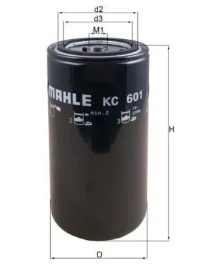 Handler.Part Fuel filter MAHLE KC601 1