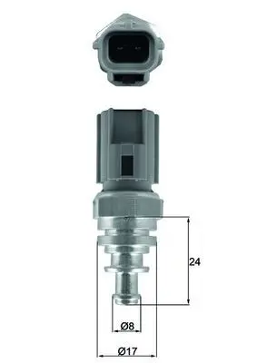 Handler.Part Sensor, coolant temperature MAHLE TSE29 1