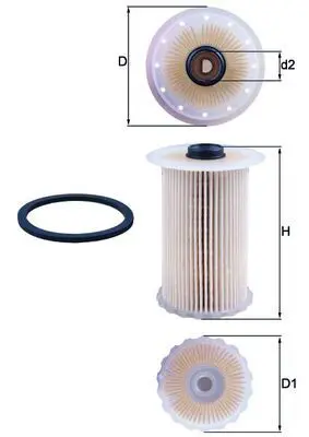 Handler.Part Fuel filter MAHLE KX229D 1