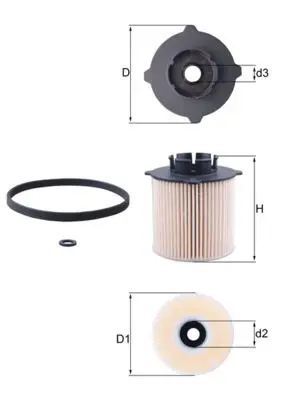 Handler.Part Fuel filter MAHLE KX265D 1