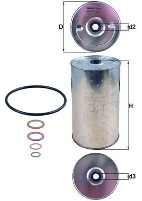 Handler.Part Fuel filter MAHLE KX228D 2