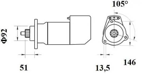 Handler.Part Starter MAHLE MS756 2