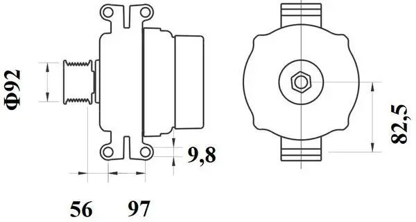 Handler.Part Alternator MAHLE MG799 2