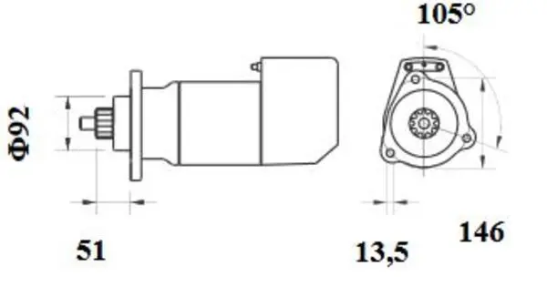 Handler.Part Starter MAHLE MS696 2