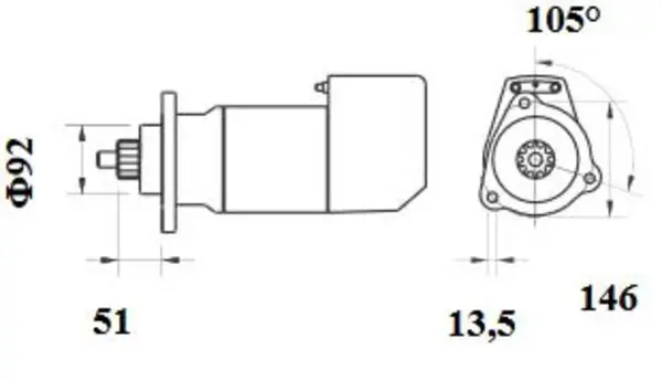 Handler.Part Starter MAHLE MS698 2