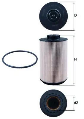 Handler.Part Fuel filter MAHLE KX230D 1