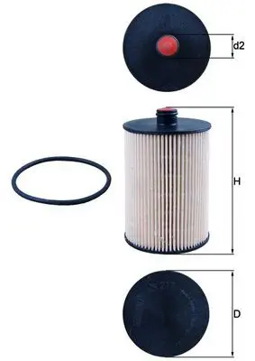 Handler.Part Fuel filter MAHLE KX217D 1