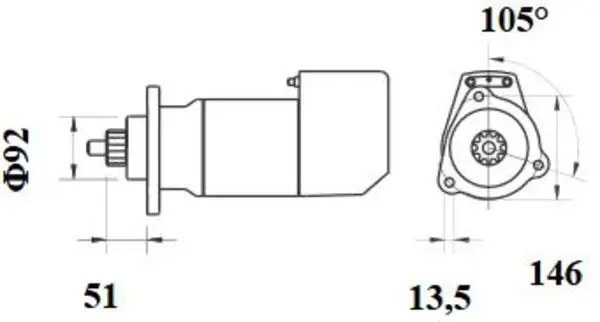 Handler.Part Starter MAHLE MS547 2