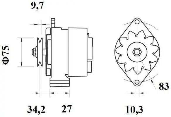 Handler.Part Alternator MAHLE MG478 2