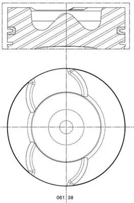 Handler.Part Piston MAHLE 0613800 1