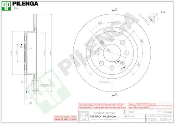 Handler.Part Brake disc PILENGA 5053 1