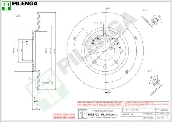 Handler.Part Brake disc PILENGA 5093 1