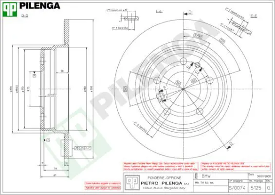 Handler.Part Brake disc PILENGA 5125 1