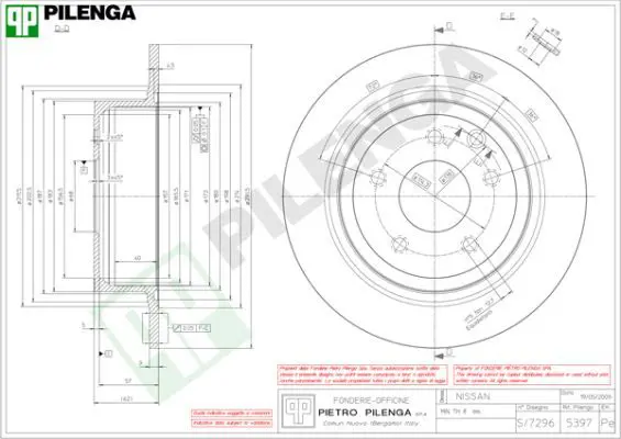 Handler.Part Brake disc PILENGA 5397 1