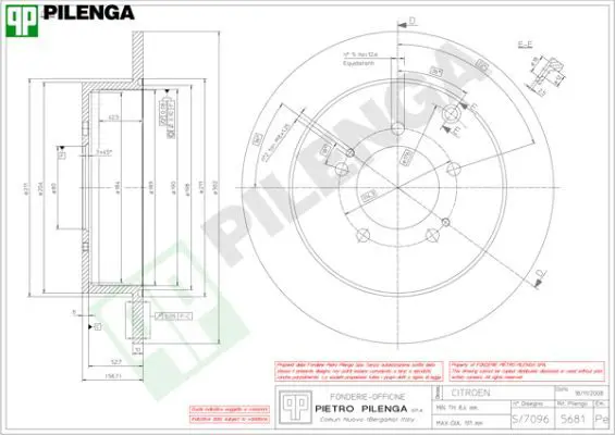 Handler.Part Brake disc PILENGA 5681 1